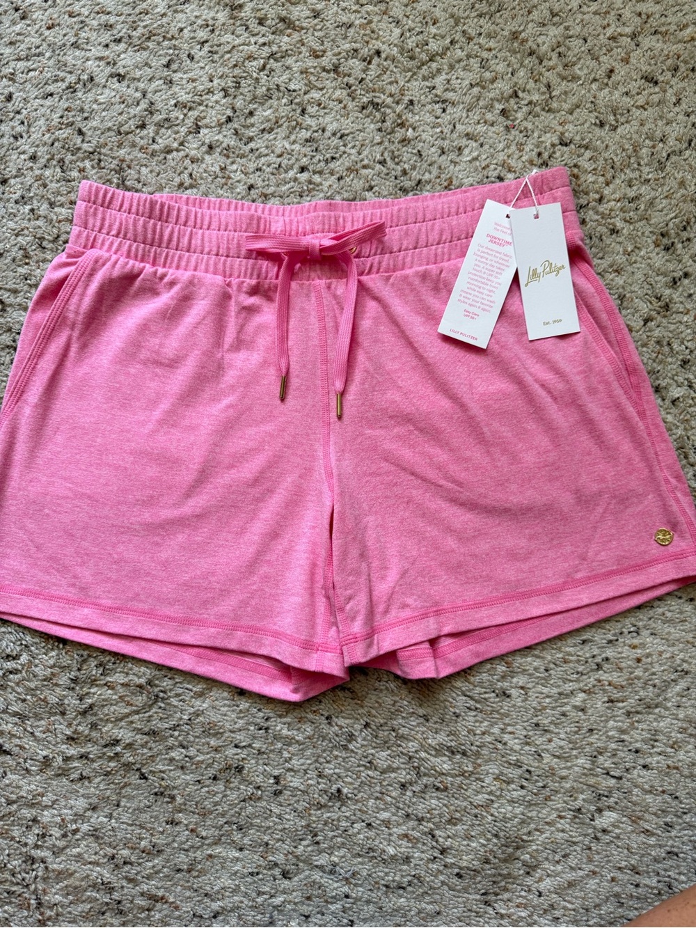 Lilly Pulitzer Pink Terry Drawstring Women’s Shorts